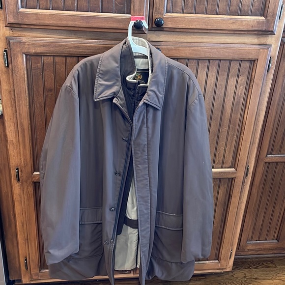 Brown and tan Lori Piana Storm System Rain & Wind Protection Zelander